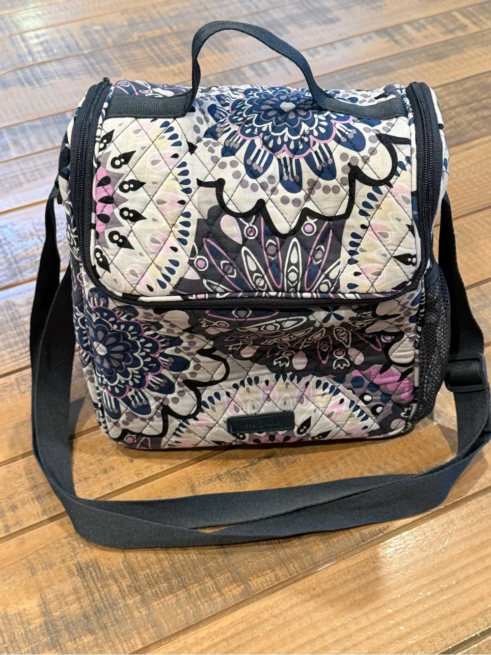 Vera Bradley Quilted Lunch Crossbody Bag in Mimosa Medallion, Insulated Cooler